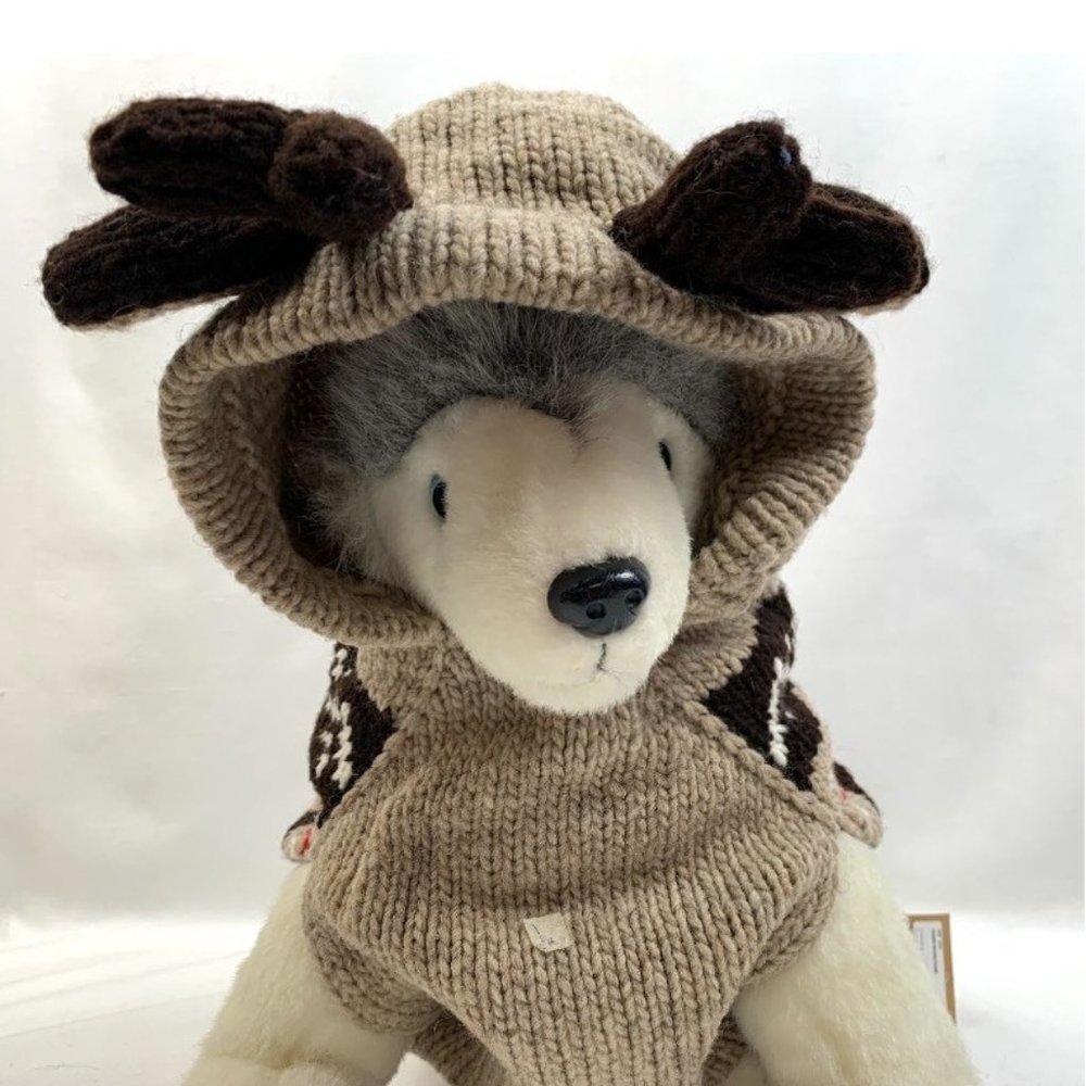 Chilly Dog Hand-Knit Organic Wool Moose Hoodie NWT - Picture 9 of 14
